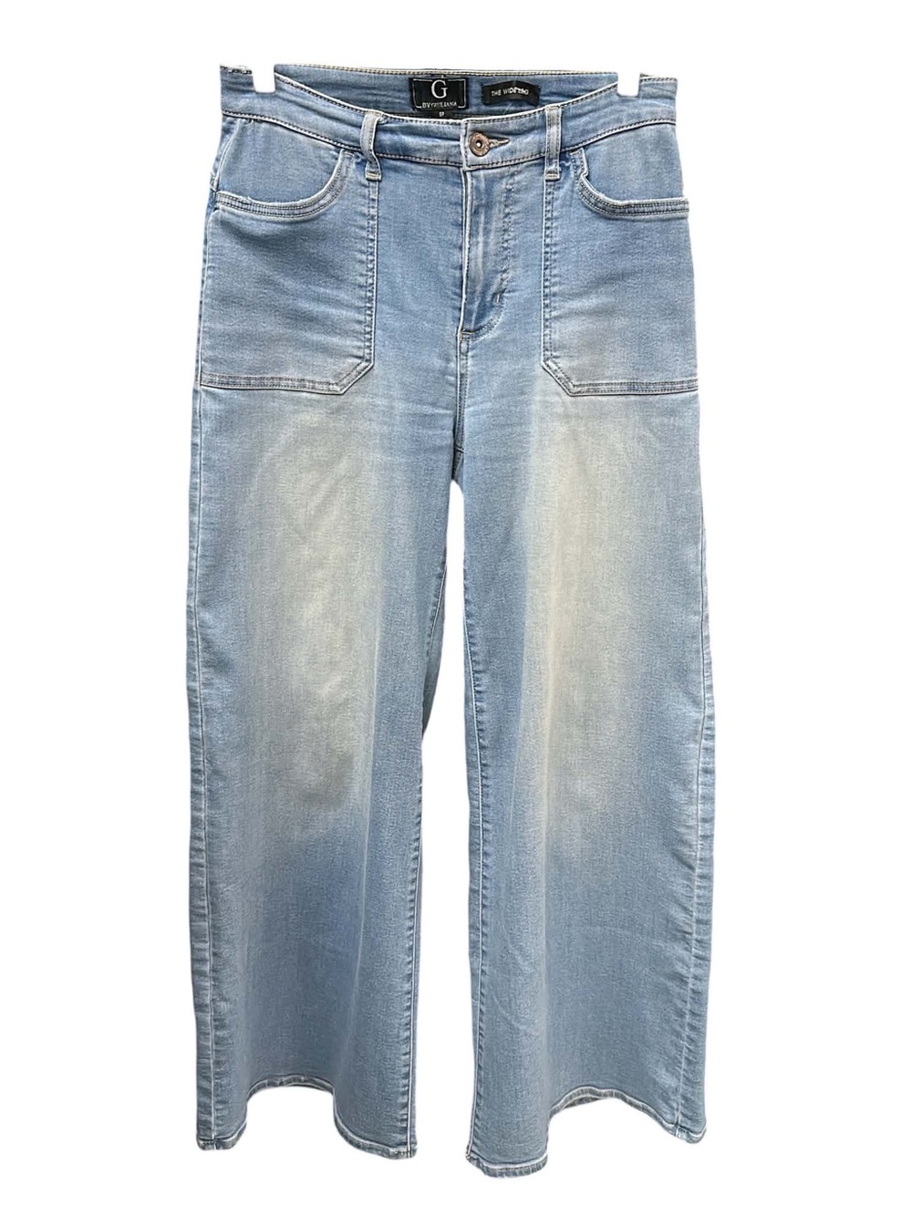 G by Giuliana Light Wash Relaxed Wide-Leg Jeans Size S